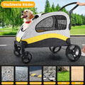 Hundewagen Hundebuggy XXL Hunde Pet Stroller Katzenbuggy mit 4 Rollen Klappbar