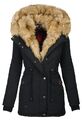 Navahoo 2in1 Damen Winter Jacke Parka Mantel Winterjacke warm Fell B365