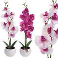 Künstliche Orchidee im Topf ca.39cm Kunstblumen Kunstpflanzen Orchideen Blumen