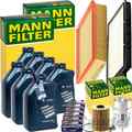 MANN INSPEKTIONSPAKET passend für BMW 3er E36 320-328i+7L ORIGINAL 5W-30 MOTORÖL