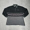 LACOSTE Herren Vintage Poloshirt Langarm Large Polohemd Polo T-Shirt 25520 Grau