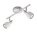 BRILONER LED Deckenstrahler 2 x 3 Watt Chrom weiß Deckenlampe warmweiß