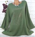 ITALY Tunika Bluse Top Lagenlook Longshirt Viskose Oversize Leicht XXL 50 52 54