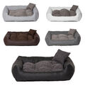 Hundebett Gestepptes Hundekissen Hundesofa Katzenbett  Hundekorb Kunst Leder