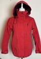 EVEREST Damen Softshelljacke Outdoor Wind Jacke Mit Kapuze Rot Gr.36