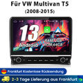 2+64G Android 13 Autoradio Für VW Multivan T5 08-2015 GPS Nav WIFI DAB+ Carplay