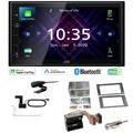 JVC Autoradio Apple CarPlay Android  DAB+ für Ford Fiesta 2005-2008 anthrazit