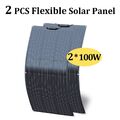 100W 200W Flexibles Solarpanel 200W Photovoltaik PV 2x 100W für Wohnmobil