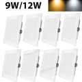 10x LED Panel Einbaustrahler Deckenleuchte Einbau Leuchte flach slim Spot eckig