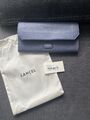 Lancel Ciment Cement Portemonnaie aus gekörntem Leder Italien Slim Flap Wallet