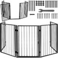 Kaminschutz mit Tür aus Metall Schutzgitter Ofenschutzgitter Absperrgitter 2961