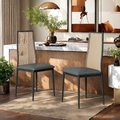 2er Set Rattanstuhl Esszimmerstühle Küchenstuhl Wohnzimmerstuhl Esstischstühle