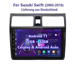 Autoradio für SUZUKI SWIFT III 2003-2010 Navi GPS WIFI BT DAB+ Android Carplay