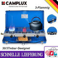 CAMPLUX 2 Flammig Campingkocher Garten Gasgrill 37mbar Outdoor Camping Gaskocher