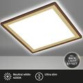 BRILONER Deckenleuchte LED Panel Braun-Gold 29,3 x 29,3 cm Backlight