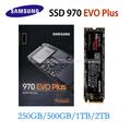 Samsung SSD 970 EVO Plus 1TB 2TB 500GB 250GB PCIe M.2 NVMe interne Festplatte