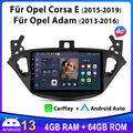 Carplay 4+64G Android13 Nav GPS WIFI DAB+ Autoradio Für Opel Corsa E bj. 2015-19