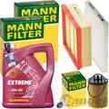 MANN INSPEKTIONSPAKET+5L MANNOL 5W-40 MOTORÖL passend für OPEL CORSA D 1.0-1.4