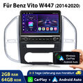 Für Benz Vito W447 10.1” Carplay Android 13 Autoradio GPS Navi BT WIFI SWC 2+64G
