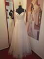 Brautkleid, Vintage Farbe creme Gr. 40