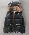 Daunenweste Moncler, schwarz-beige, Größe S,fast wie neu ,Originalpreis 950€