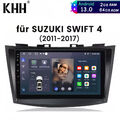 2+64GB Android 13 Für Suzuki Swift IV FZ 2011-2017 CarPlay Autoradio GPS Navi