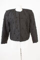 Peter Hahn Oberteil Blazer Jacke Jacket 100% Seide Damen Gr. XL Schwarz