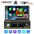 7" 1DIN Autoradio Android13 Carplay Flip Out Touchscreen GPS NAV BT Kamera 4+64G