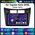 8Core Für Toyota Yaris XP90 2005-2012 CarPlay Autoradio GPS Nav 4+64G Android13 