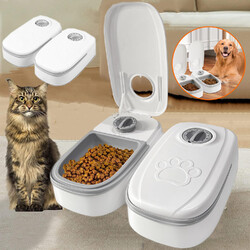 Automatischer Futterspender Katze Hunde Futterautomat Katzenfutterstation 350ML