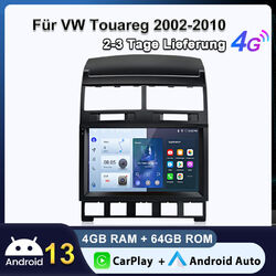 Carplay Android 13 Für VW Touareg 7L 2002-2010 Autoradio GPS NAVI RDS DAB+ 4+64G