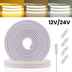 Neon COB LED Streifen 12V/24V Leiste Band Stripe Lichterkette Lichtschlauch IP67