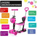 LED Räder Kinderroller Kinderscooter Cityroller Dreiradscooter Tretroller