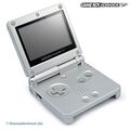 Nintendo GameBoy Advance - Konsole GBA SP #silber mit neuem Gehäuse NEUWERTIG