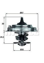 MAHLE TX 30 80D Thermostat, Kühlmittel für AUDI BMW FORD PORSCHE VW