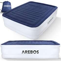 AREBOS Luftmatratze selbstaufblasend Gästebett Bett Matratze Luftbett mit Pumpe✔ 203x152,5x51 cm ✔ Doppelbett - 2 Pers. ✔ max. 295 kg