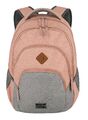 travelite Basic Melange Backpack Rucksack Laptoptasche Tasche Rose / Grey Rosa