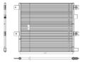 Kondensator Klimaanlage Klimakühler Aluminium Easy Fit