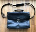 Picard Business, Messengerbag, Schulter, Umhänge, Aktentasche, Schwarz, Leder