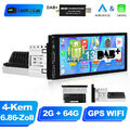 DAB+ Android 13.0 6.86" Autoradio 1 DIN Apple Carplay 2+64G GPS Navi WIFI FM RDS