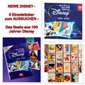 REWE "100 Jahre Disney 1923-2023" - 5 Sticker zum Aussuchen aus ALLEN 180