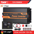 PowMr 12V 230V LCD Solar Inverter Wechselrichter Reiner Sinus Spannungswandler