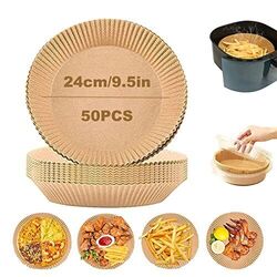 YongHang Backpapier für Heißluftfritteuse 24cm XXL Airfryer Antihaft-Einweg P...