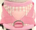 Softgeschirr  Brustgeschirr Hundegeschirr XS-M Welpen rosa Rosen Glitzer Hunde