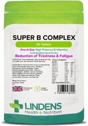 Lindens Vitamin Super B-Komplex 90 Tabletten B1 B2 B3 B5 B6 B12 Biotin Folsäure