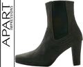 NEU STIEFELETTE WILDLEDER HIGHHEEL GR. 41 APART 169€ grau anthrazit 170€ *248516