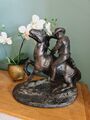 J Bryres Statue Cowboy Pferd Figur Florentine Art Studio 1983 Chalkware gemarkt