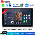 Für Audi A4 8E 8H B6 B7 2000-2009 Android 13 Autoradio GPS Navi WIFI BT 6+128GB