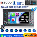 Für Audi A4 8E 8H B6 B7 2000-2009 Carplay Android13 Autoradio GPS Navi WIFI CAM