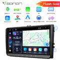 Android 13 9" IPS Touchscreen Autoradio GPS Navi Apple CarPlay Für VW Skoda Seat